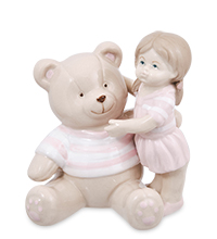 VS-472/1 Фигурка «Девочка с медвежонком»