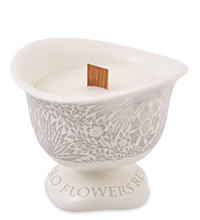 MUG-487/2 Подсвечник со свечой «Retro flowers»