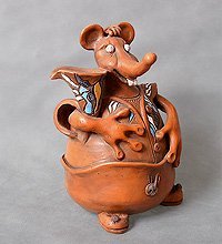 Скульптура керамич. «Подсвечник мал.»