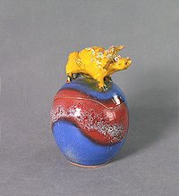 VD-163 Шкатулка керамическая «Бык»