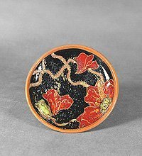 VD-105 Блюдце керамическое «Маки»