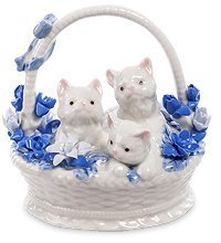 CMS-46/ 8 Фигурка «Котята в корзинке» (Pavone)