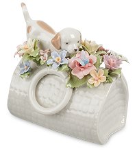 CMS-33/68 Музыкальная фигурка «Щенок в сумочке» (Pavone)