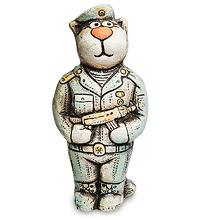 KK-427 Фигурка «Кот Военный» шамот