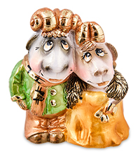 GYP-80/2-A Фигурка гипсовая «Баран с козой»