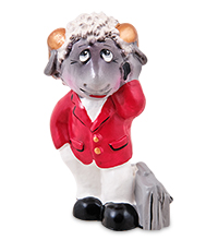 GYP-81/1-B Фигурка гипсовая «Баран-Бизнесмен» цв.