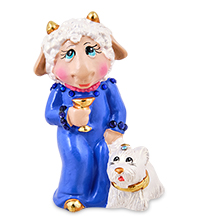 GYP-82/3-B Фигурка гипсовая «Овечка-Леди» эк.