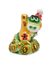 GYP-13/3-B Фигурка гипсовая «Змея с шампанским»