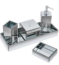 ZRK-04 Набор для ванной комнаты «Серебряная вуаль»