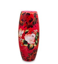 VZ-592 Ваза стеклянная «Жостово» h-260