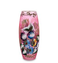 VZ-593 Ваза стеклянная «Жостово» h-260