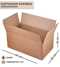 ГК-34 Коробка 4-х клапанная гофрокартон 440х250х190