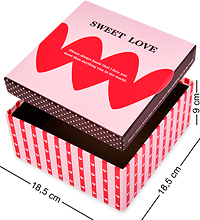 WG-15/3-A Коробка подарочная «Квадрат» цв.бордовый