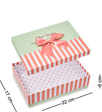 WG-30/1-A Коробка подарочная «Прямоугольник» цв.голубой