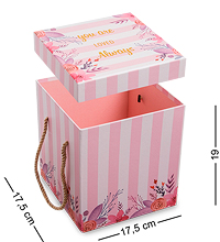 WG-43/2-A Коробка подарочная «Куб» цв.розовый