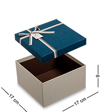 WG-58/1-A Коробка подарочная «Квадрат» цв.бел./син.