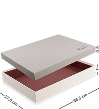 WF-04/2-C Коробка «Прямоугольник» цв.бел./сер.