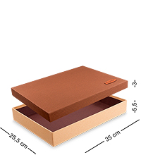 WF-04/1-D Коробка «Прямоугольник» цв.беж./корич.