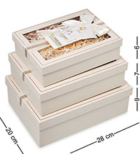WF-177-A Набор коробок из 3 шт, кремовый