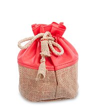 NK-08 Мешочек из джута на шнурке 22x17см