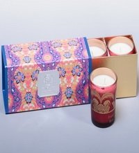 WD-06/ 1 Н-р из 3 свечей аром. «Франжипан и лепестки роз» в под. кор.