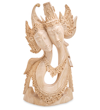 17-008 Панно резное «Рама и Сита - любовь и преданность» (суар, о.Бали)