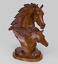 18-001 Фигура Лошади «Вместе Навсегда» 52 см о.Бали