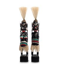 22-042 Статуэтка «Асмат» н-р из двух, 33 см