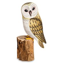 89-003 Фигурка «Сова Сипуха» (о.Бали)