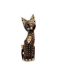 99-307 Статуэтка «Кошка» 30 см (албезия, о.Бали)