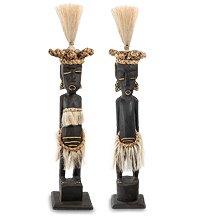 99-445 Статуэтка «Асматы»  набор из двух (албезия, о.Бали)