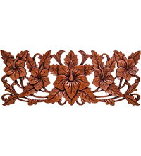 17-128 Панно резное  «Цветы» (суар, о.Бали)