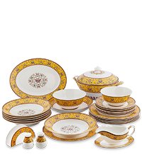 JK-180 Столовый сервиз 27 пр. на 6 перс. «Арабески» (Arabesca Yellow Pavone)
