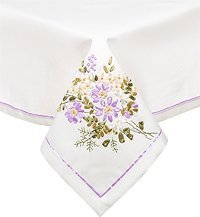 FC-140 Скатерть с вышивкой «Солнечный сад» 85х85 см
