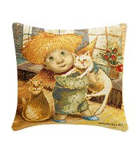 ANG-564/1 Подушка гобеленовая «Цап-царап» 30х30