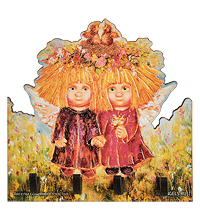 ANG-1485 Ключница «Ангелы семейного счастья» 13,5х13