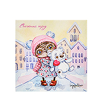 SZ- 83 Открытка «Сказочный город» 10х10