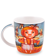 ANG-846 Кружка фарфоровая «Держи удачу!» (В. Кудряшова)