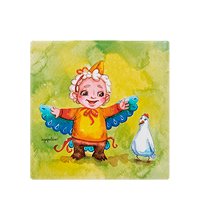 SZ-362 Магнит «Курочка моя, потанцуем?» 10х10