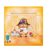 SZ-512 Жикле в расписной раме «Только вперед!» 16х16