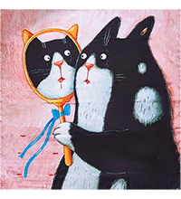 ANG-1892 Шелковый платок «Если хочешь прикоснуться к прекрасному» (А.Самсонова)