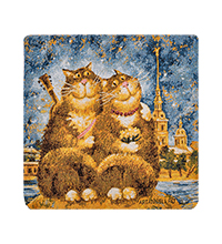 ANG-1984 Наволочка гобеленовая «Счастье есть» 30х30