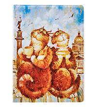 ANG-2106 Обложка для паспорта «Любовь на крыше» 9,5х13