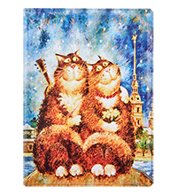 ANG-2107 Обложка для паспорта «Счастье есть» 9,5х13