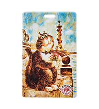 ANG-2124 Обложка для проездных и карточек «Жду встречи» 6,5х10,5