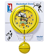 CL-45/1 Часы «Баскетбольный мяч» желтый