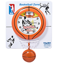 CL-45/3 Часы «Баскетбольный мяч» оранжевый