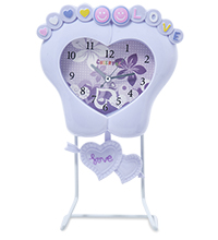 CL-56/3 Часы «Сердце» фиолетовый