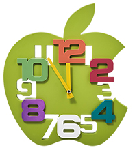 CL-73/2 Часы «Яблоко» зеленый