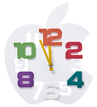 CL-73/3 Часы «Яблоко» белый